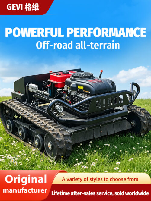 GEVI remote control lawn mower, 2crawler all-terrain automatic weeding machine, orchard grass crushing, large weeding robot